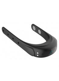 Черное эрекционное виброкольцо на ремешках - Boys of Toys - в Ярославле купить с доставкой