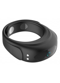 Черное эрекционное виброкольцо на ремешках - Boys of Toys - в Ярославле купить с доставкой