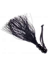 Черная силиконовая плетка - 25,4 см. - Boys of Toys - купить с доставкой в Ярославле