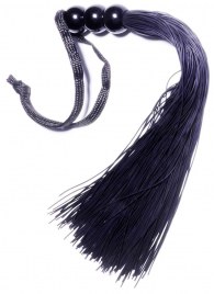 Черная силиконовая плетка - 25,4 см. - Boys of Toys - купить с доставкой в Ярославле