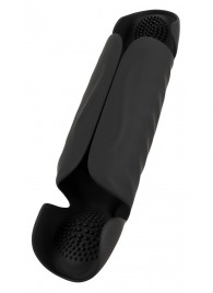 Черный вибромастурбатор с трехточечной стимуляцией Penis Trainer with 3 Point Stimulation - Orion - в Ярославле купить с доставкой