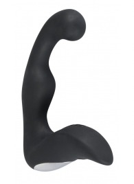 Черный перезаряжаемый стимулятор простаты с вибрацией - 14,6 см. - Orion - в Ярославле купить с доставкой