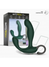Зеленый вибромассажёр простаты Greeny - 12,8 см. - Intoyou - в Ярославле купить с доставкой