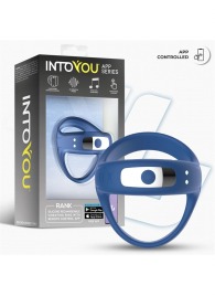 Синее интерактивное эрекционное виброкольцо Rank - Intoyou - в Ярославле купить с доставкой