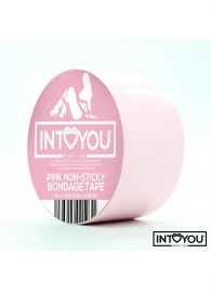 Розовый скотч для фиксации Non-Sticky Bondage Tape - 15 м. - Intoyou - купить с доставкой в Ярославле