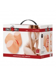 Телесный мастурбатор Liora с 2 любовными тоннелями - Baile - в Ярославле купить с доставкой