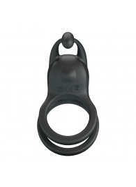 Черное перезаряжаемое виброкольцо Goodwin - Baile - в Ярославле купить с доставкой