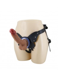 Поясной страпон Wells: трусики в форме бабочки и фаллоимитатор-насадка - Baile - купить с доставкой в Ярославле