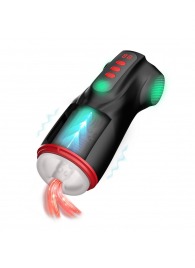 Интерактивный мастурбатор Raven с вакуумом, вибрацией и подсветкой - Shots Media BV - в Ярославле купить с доставкой