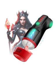 Интерактивный мастурбатор Raven с вакуумом, вибрацией и подсветкой - Shots Media BV - в Ярославле купить с доставкой