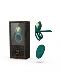 Зеленое эрекционное виброкольцо Bayek с пультом ДУ - Zalo - в Ярославле купить с доставкой