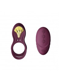 Фиолетовое эрекционное виброкольцо Bayek с пультом ДУ - Zalo - в Ярославле купить с доставкой