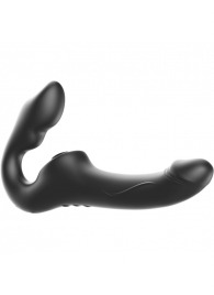 Черный безремневой страпон с 3 моторами - Ibiza - купить с доставкой в Ярославле