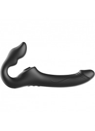 Черный безремневой страпон с 3 моторами - Ibiza - купить с доставкой в Ярославле