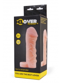 Фаллическая удлиняющая насадка с кольцом для фиксации - 16 см. - ToyFa - в Ярославле купить с доставкой