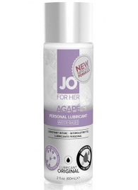Лубрикант на водной основе для женщин JO AGAPE LUBRICANT ORIGINAL - 60 мл. - System JO - купить с доставкой в Ярославле