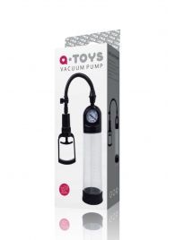 Чёрная вакуумная помпа A-toys с манометром и прозрачной колбой - A-toys - в Ярославле купить с доставкой