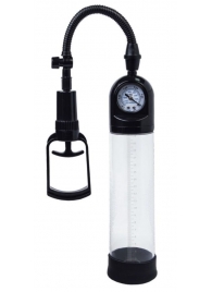 Чёрная вакуумная помпа A-toys с манометром и прозрачной колбой - A-toys - в Ярославле купить с доставкой