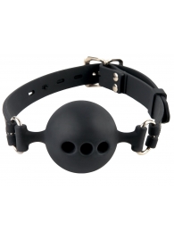 Силиконовый кляп-шар с отверстиями для дыхания Silicone Breathable Ball Gag Small - Pipedream - купить с доставкой в Ярославле