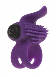 Эрекционное кольцо с подхватом мошонки и стимуляцией клитора Bullet Lastic Ring - Adrien Lastic - в Ярославле купить с доставкой