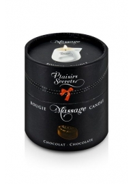 Массажная свеча с ароматом шоколада Bougie de Massage Gourmande Chocolat - 80 мл. - Plaisir Secret - купить с доставкой в Ярославле