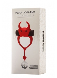 Красное эрекционное кольцо в форме дьяволенка DEVOL COCKRING - Adrien Lastic - в Ярославле купить с доставкой