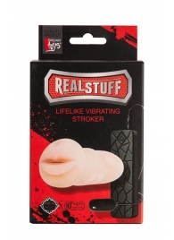 Мастурбатор-ротик с вибрацией REALSTUFF VIBRATING MASTURBATOR MOUTH - Dream Toys - в Ярославле купить с доставкой
