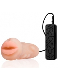 Мастурбатор-ротик с вибрацией REALSTUFF VIBRATING MASTURBATOR MOUTH - Dream Toys - в Ярославле купить с доставкой
