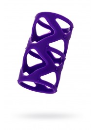 Фиолетовая насадка-сетка на пенис - 7,5 см. - A-toys - в Ярославле купить с доставкой