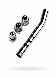 Металлический анальный душ с тремя насадками - ToyFa - купить с доставкой в Ярославле