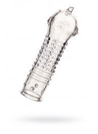 Прозрачная закрытая насадка на пенис TOYFA A-Toys - 14,7 см. - A-toys - в Ярославле купить с доставкой