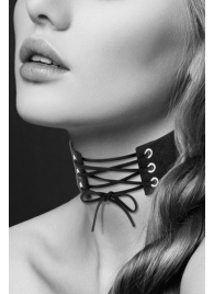 Оригинальный ошейник-чокер со шнуровкой - Bijoux Pour Toi - купить с доставкой в Ярославле