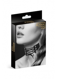 Оригинальный ошейник-чокер со шнуровкой - Bijoux Pour Toi - купить с доставкой в Ярославле