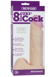 Ультрареалистичная насадка для трусиков Vac-U-Lock 8  ULTRASKYN Cock - 20,57 см. - Doc Johnson - купить с доставкой в Ярославле