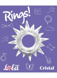 Прозрачное эрекционное кольцо Rings Cristal - Lola Games - в Ярославле купить с доставкой
