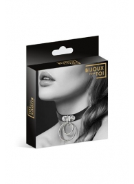 Черный чокер с двумя кольцами - Bijoux Pour Toi - купить с доставкой в Ярославле