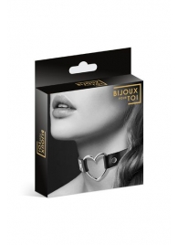 Чёрный чокер с кольцом в форме сердца - Bijoux Pour Toi - купить с доставкой в Ярославле