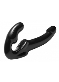 Чёрный безремневой страпон Revolver - XR Brands - купить с доставкой в Ярославле