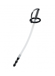 Силиконовый уретральный плаг со сменными фиксирующими кольцами Metal - ToyFa - купить с доставкой в Ярославле