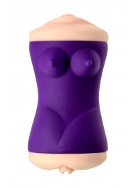 Двухсторонний мастурбатор JOS YARA в фиолетовой колбе - JOS - в Ярославле купить с доставкой