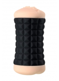 Двухсторонний мастурбатор JOS JANICE в черном цилиндре - JOS - в Ярославле купить с доставкой