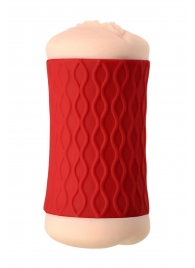 Двухсторонний мастурбатор JOS  NADIN в красном цилиндре - JOS - в Ярославле купить с доставкой