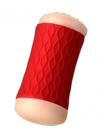 Двухсторонний мастурбатор JOS  NADIN в красном цилиндре - JOS - в Ярославле купить с доставкой