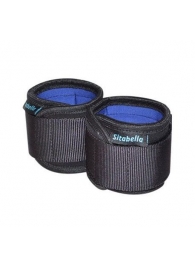 Неопреновые черно-синие наручники - Sitabella - купить с доставкой в Ярославле