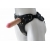 Черный пояс-трусики с двумя насадками Soft-Dolli - 16,5 и 10,5 см. - LOVETOY (А-Полимер) - купить с доставкой в Ярославле