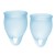 Набор голубых менструальных чаш Feel confident Menstrual Cup - Satisfyer - купить с доставкой в Ярославле