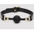 Черный кляп-шар Bound to You Faux Leather Ball Gag - Fifty Shades of Grey - купить с доставкой в Ярославле