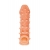 Телесная закрытая насадка с пупырышками Cock Sleeve Size M - 15,6 см. - KOKOS - в Ярославле купить с доставкой