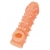Телесная закрытая насадка с пупырышками Cock Sleeve Size L - 17,6 см. - KOKOS - в Ярославле купить с доставкой