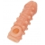 Телесная закрытая насадка с шариками Cock Sleeve Size S - 13,8 см. - KOKOS - в Ярославле купить с доставкой